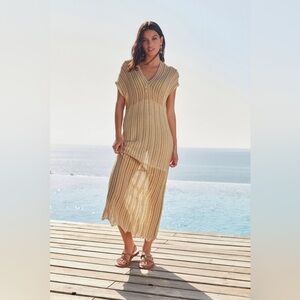 GOLD STITCH MAXI KIMONO - NEXT DIRECT - BNWT - SIZE XXL